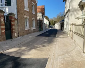 Pavés, dalles, bordures et caniveaux en calcaire beige VB flammé à Maule