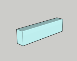 Bordure droite en pierre naturelle pour voirie