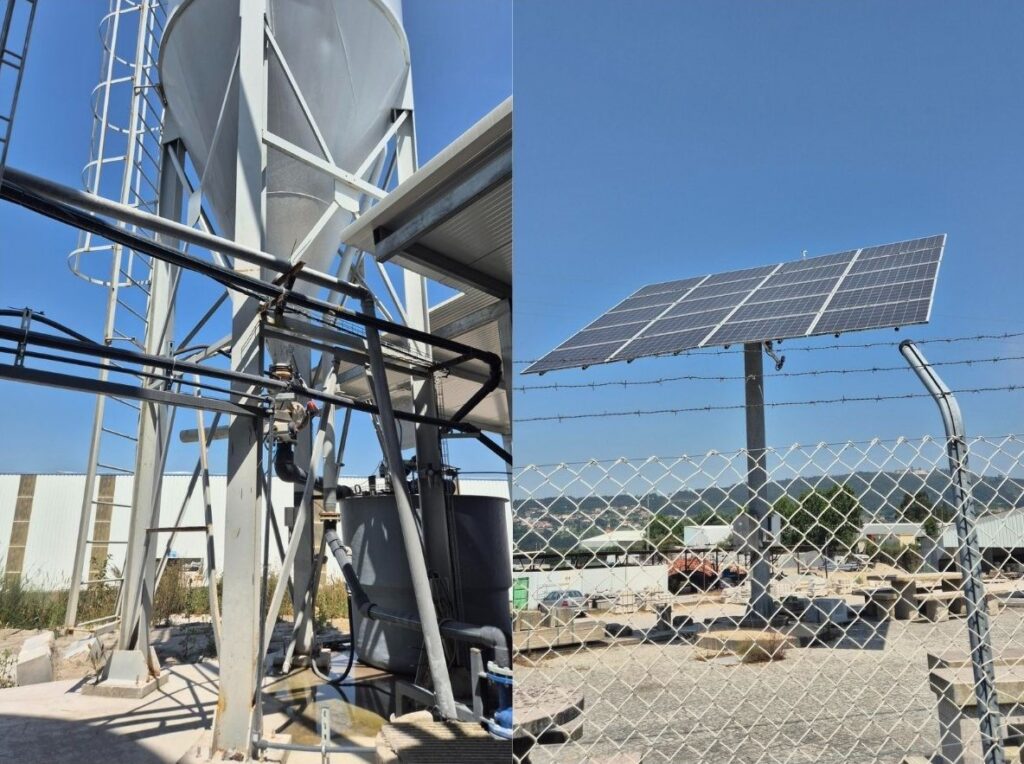 Système de filtration des eaux usées et de panneaux solaires utilisés par nos fournisseurs engagés dans une démarche RSE
