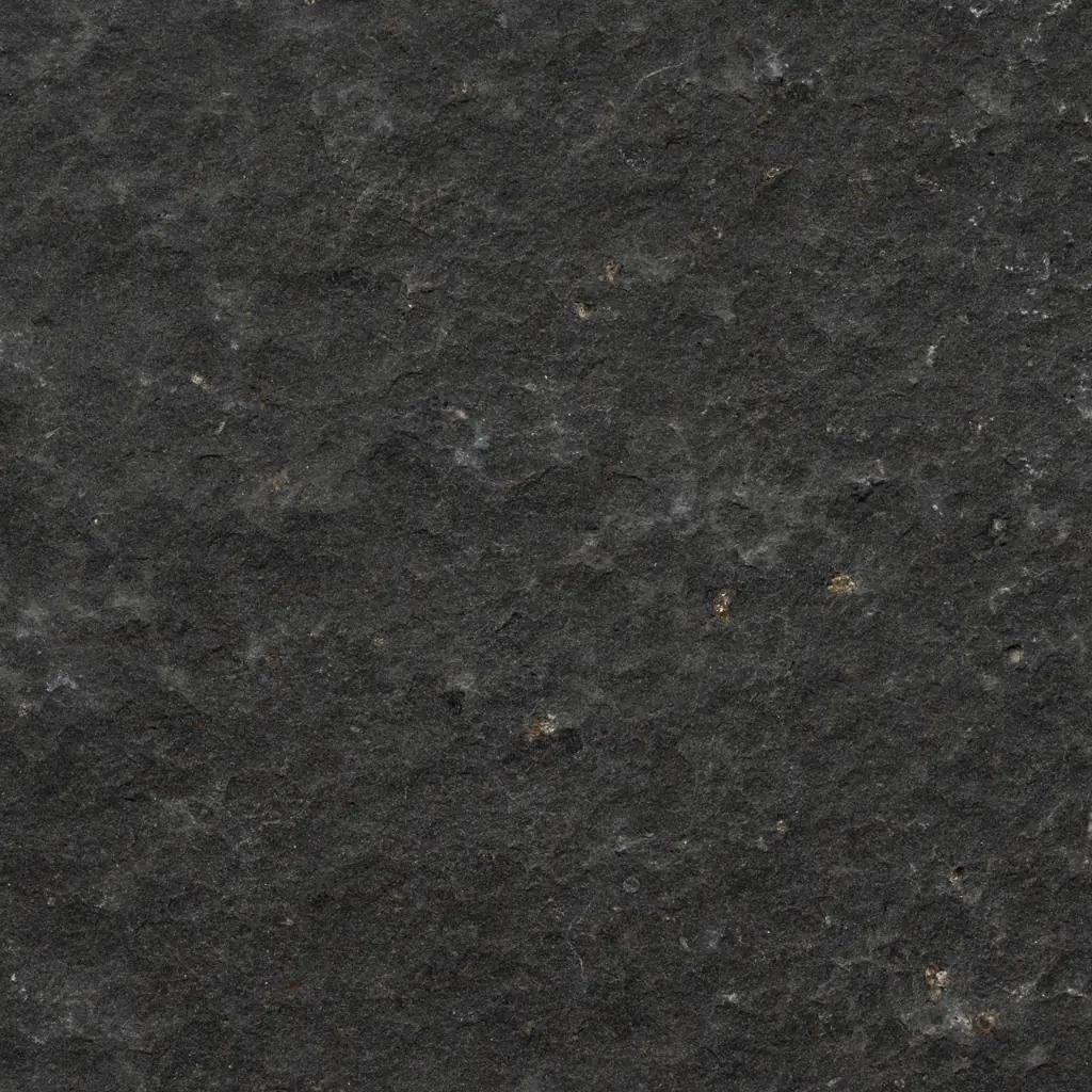 Pierre naturelle en Basalte noir 685 en finition flammée