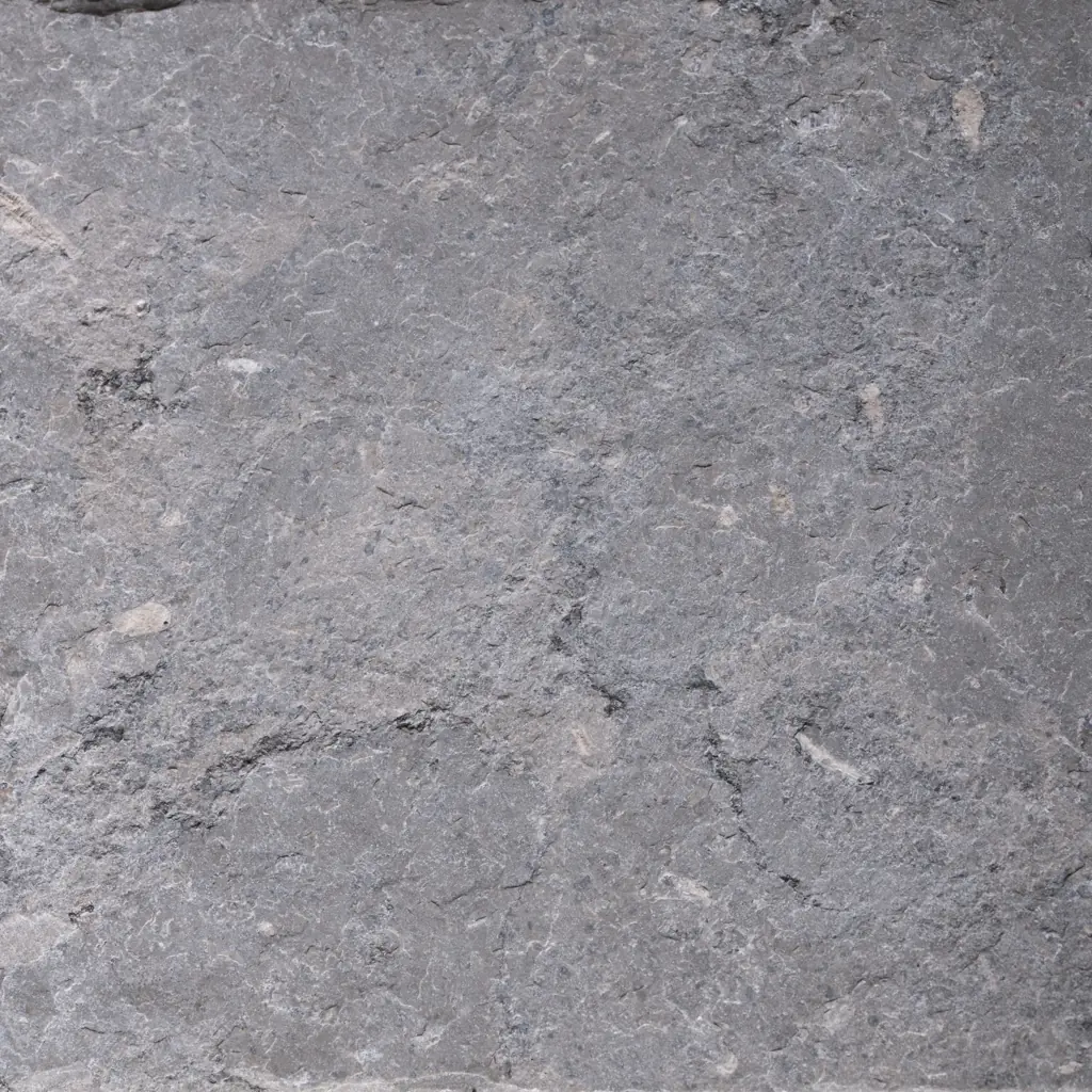 Pierre naturelle en calcaire gris VA en finition flammée
