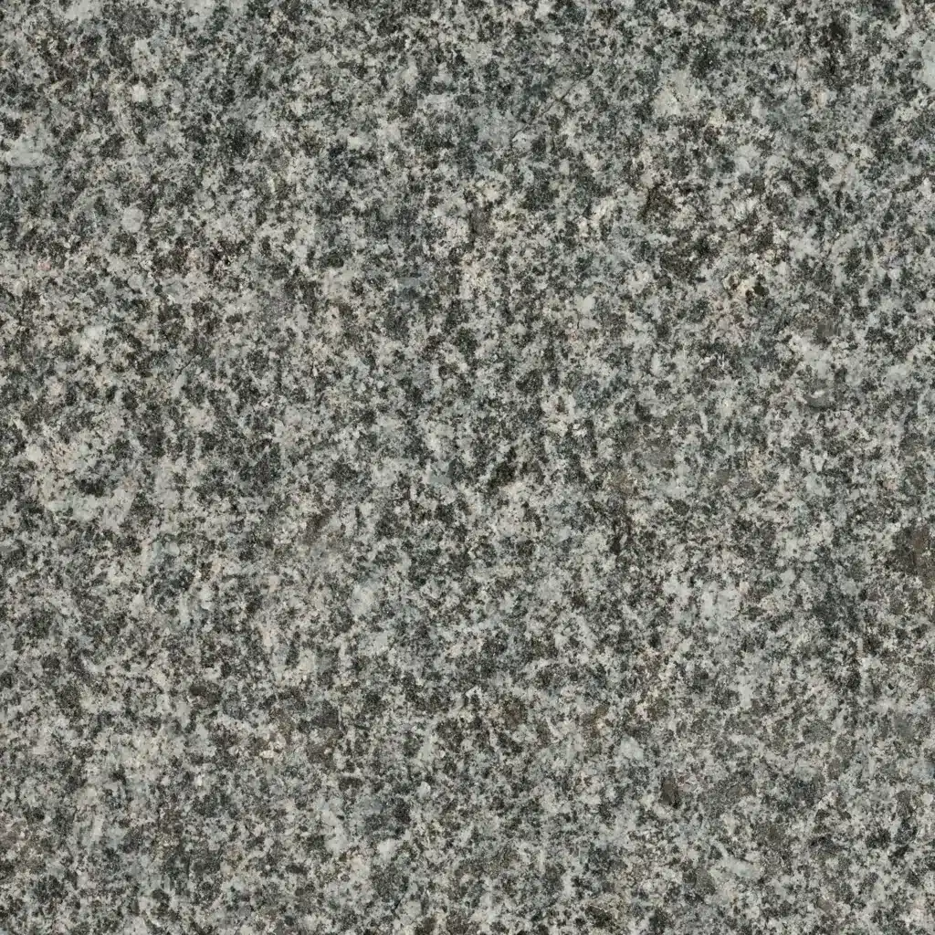 Pierre naturelle en granit gris foncé 612 en finition flammée