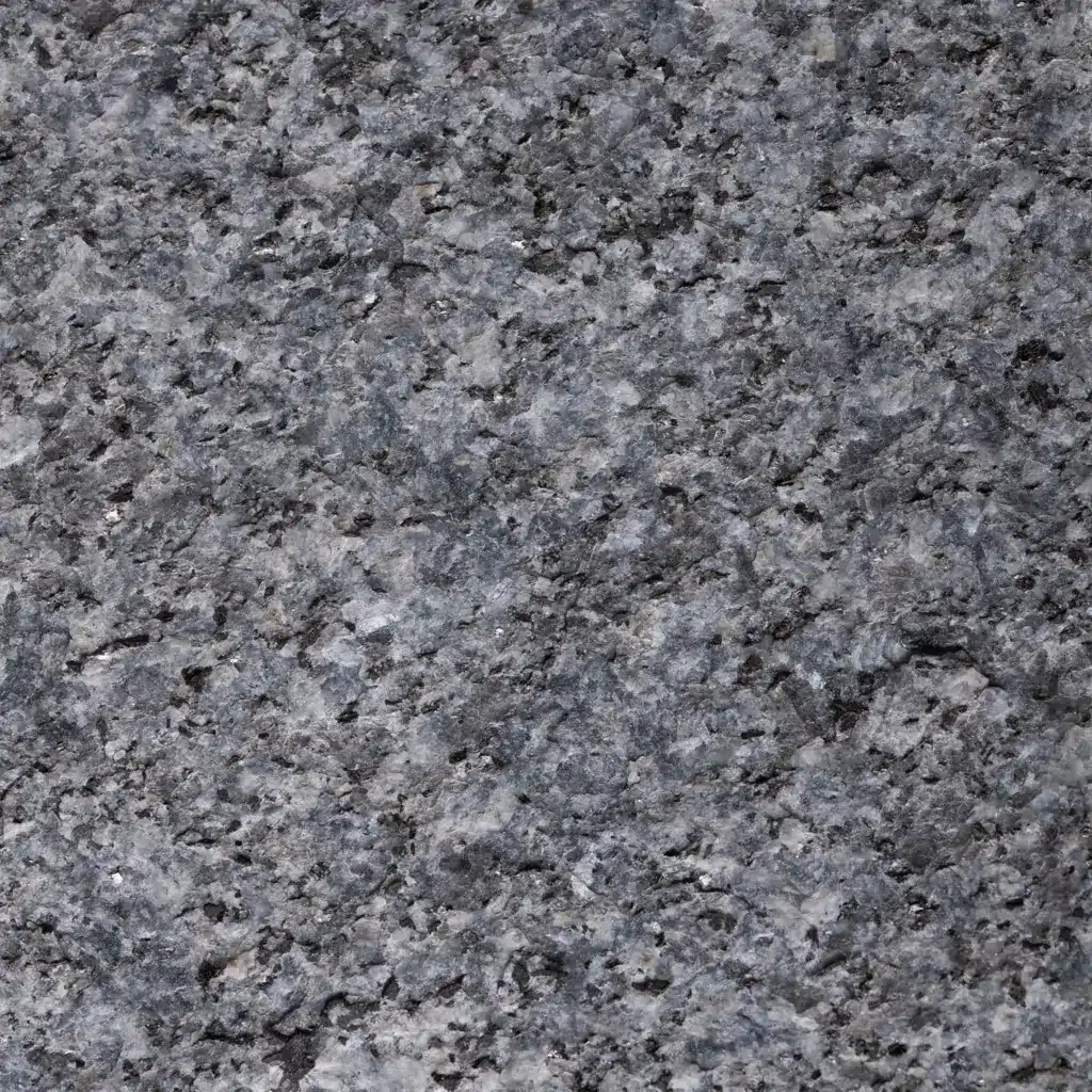 Pierre naturelle en granit gris bleu de Lanhélin en finition flammée