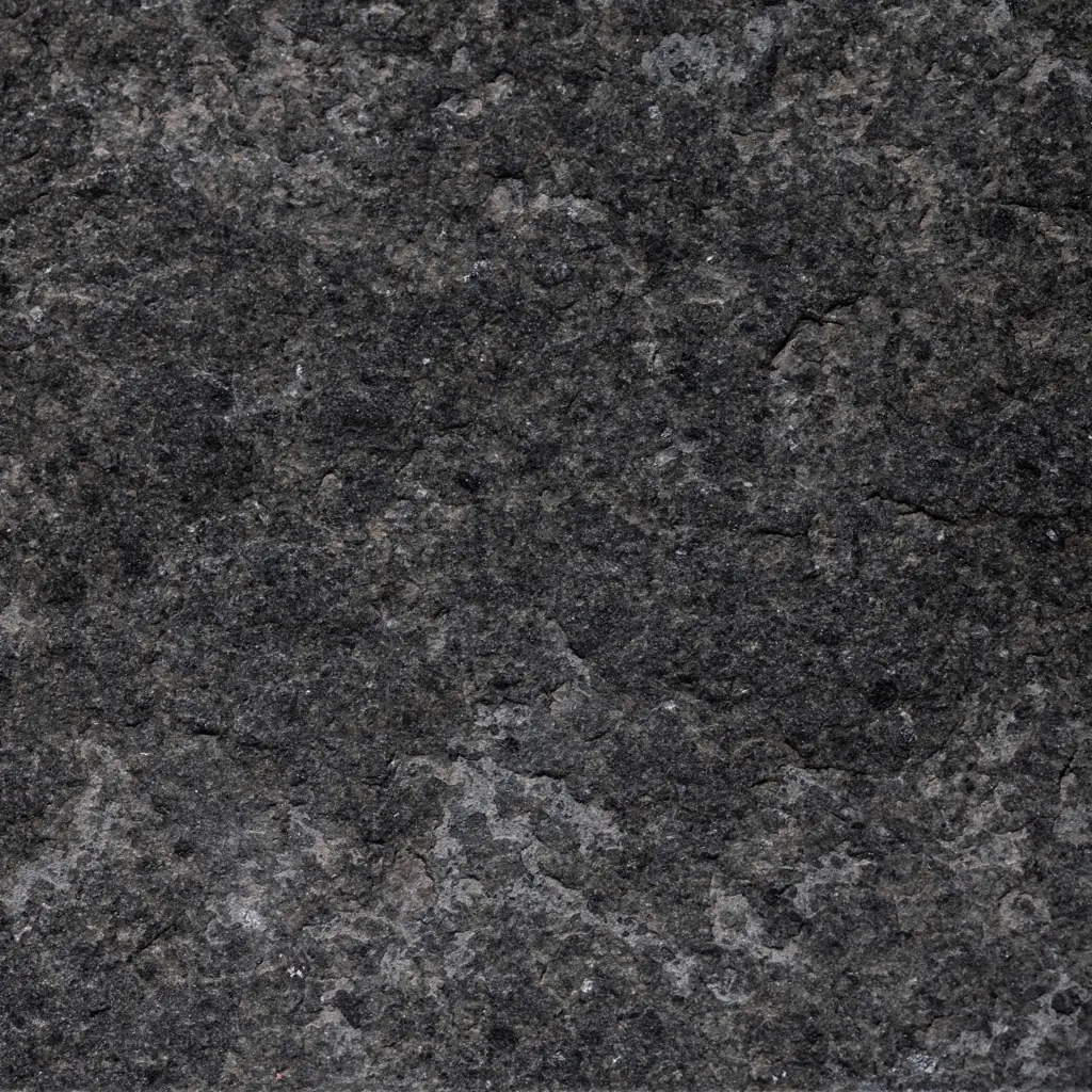 Andésite vert foncé en finition flammée